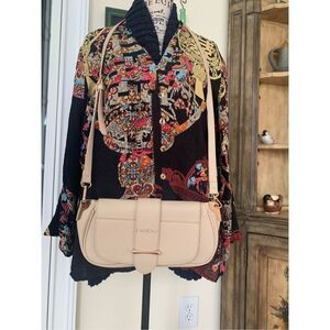 Bebe Saint Lamby Sand Clutch/Crossbody Handbag